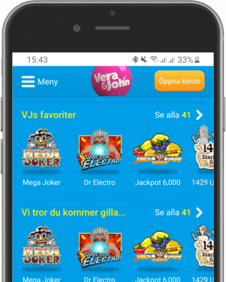 VeraJohn Casino i mobilen VeraJohn Casino i mobilen