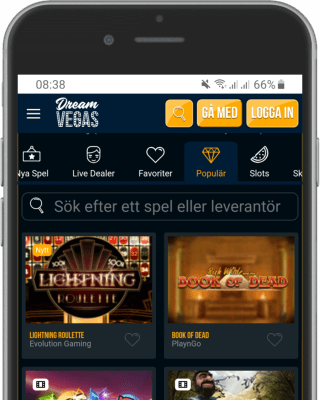 Dream Vegas Casino i mobilen Dream Vegas Casino i mobilen