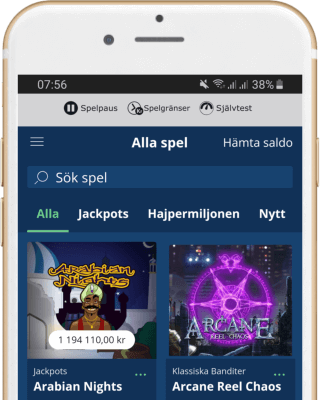 Hajper Casino i mobilen Hajper Casino i mobilen