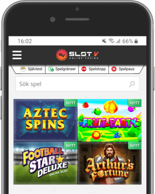 SlotV Casino i mobilen SlotV Casino i mobilen